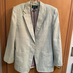 Lauren Ralph Lauren blazer vintage size 12. Sea foam green.